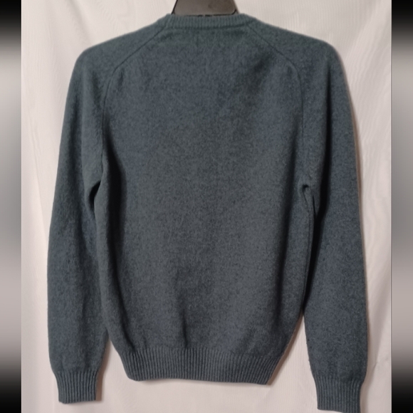 GIASONE Blue Merino Wool/ Cashmere Crew Neck Sweater.M - Picture 8 of 12